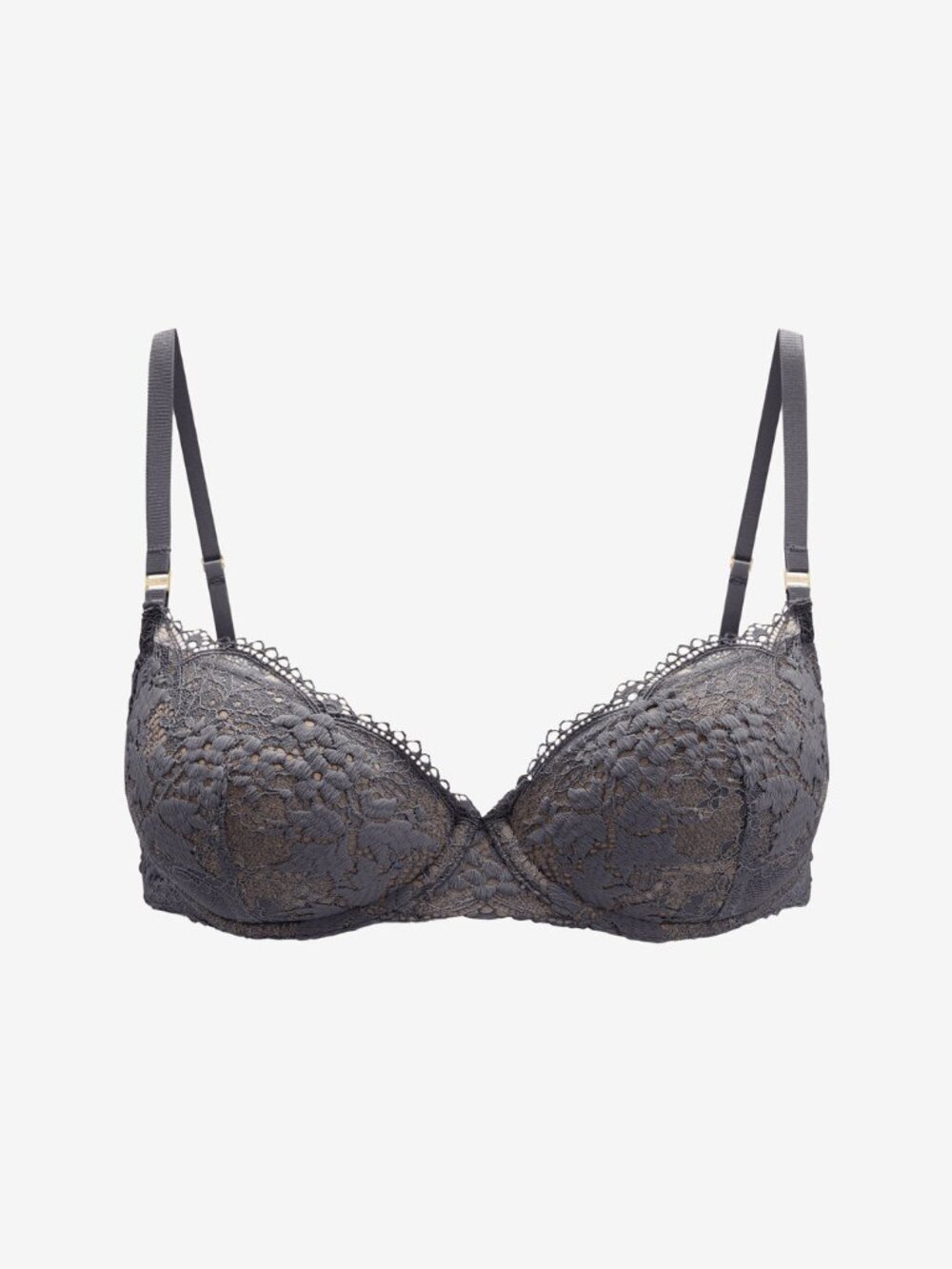 ThirdLove All Day Lace T-Shirt Bra Size 32Ccharcoal / 32C